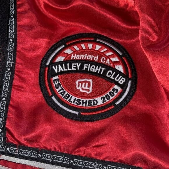Revgear Boys Valley Fight Club Red & Black Boxing Shorts Size S - Picture 5 of 6